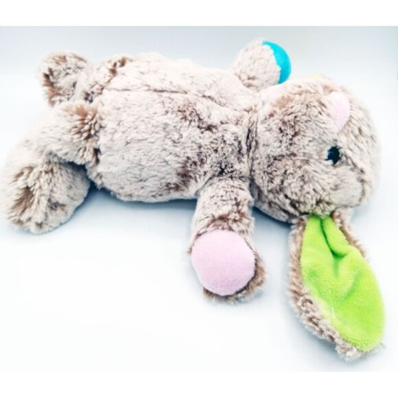 Bunny Plush Kellytoy Light Brown Stuffed Animal Colorful Paws Ears Easter 12 In - Picture 15 of 15
